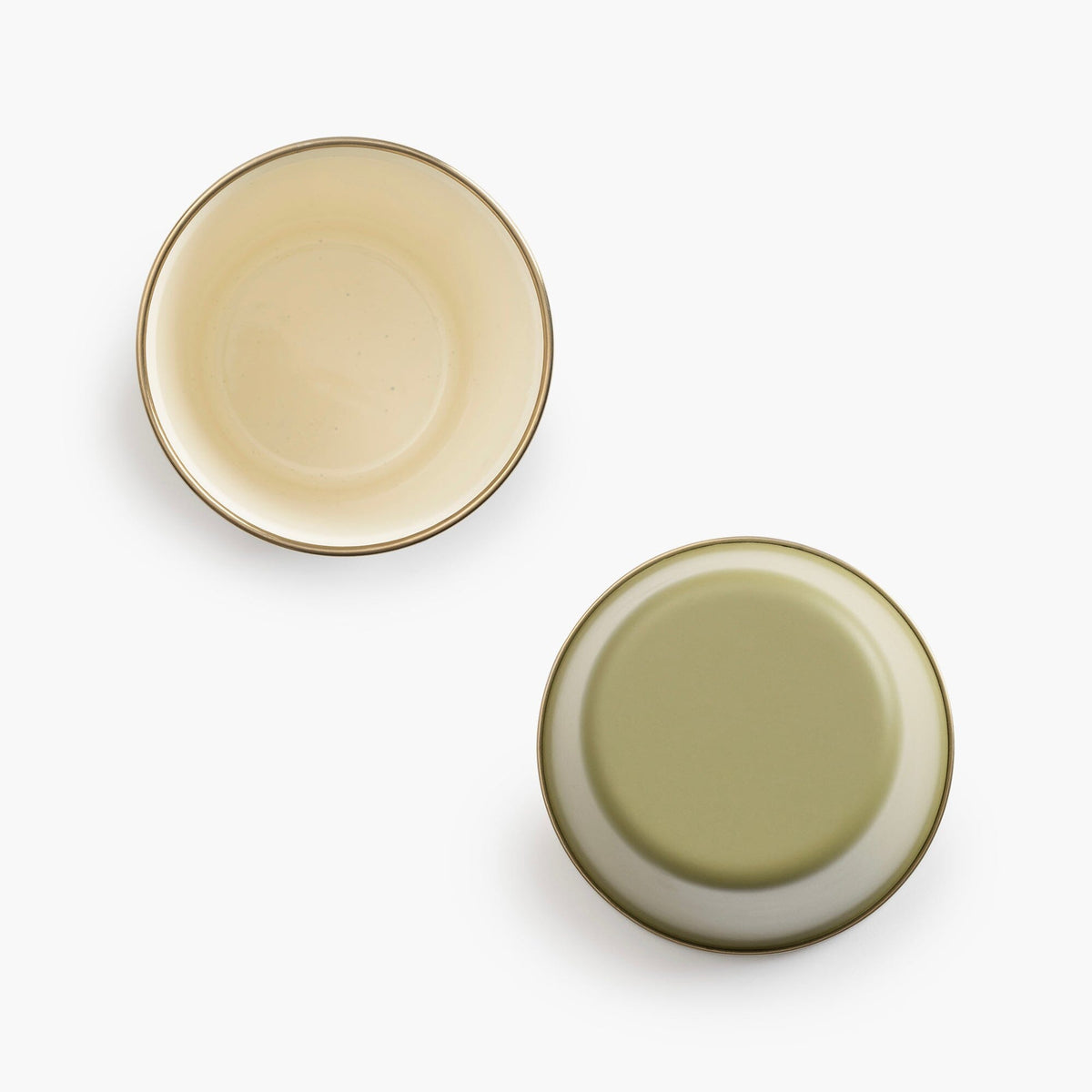 Enamelware 2-Tone Dining Collection - Olive Drab