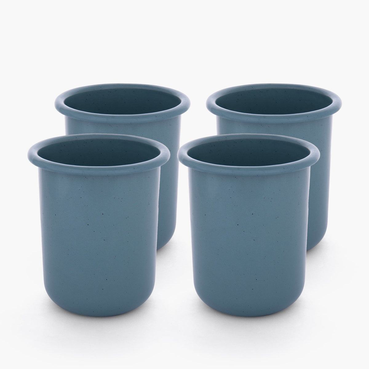 Rolled Enamelware Cup Set